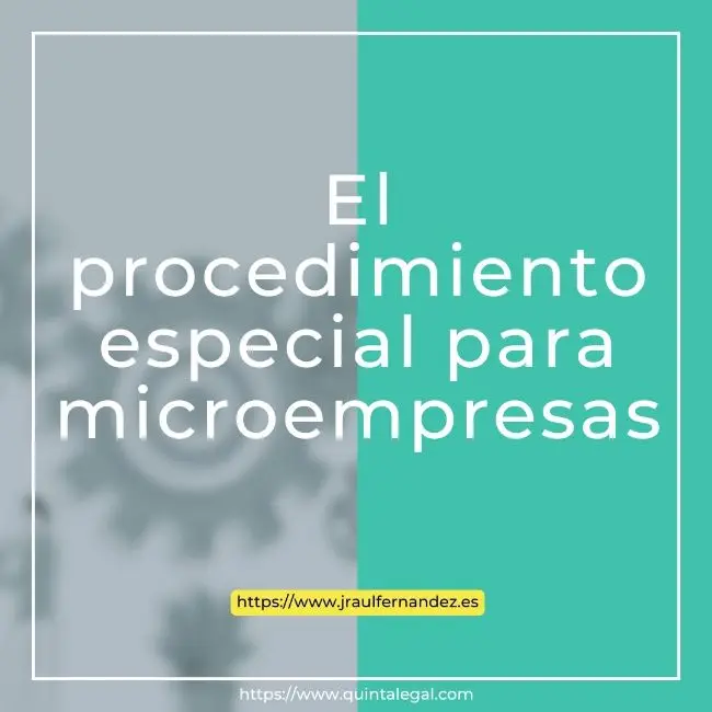 Procedimiento especial para microempresas